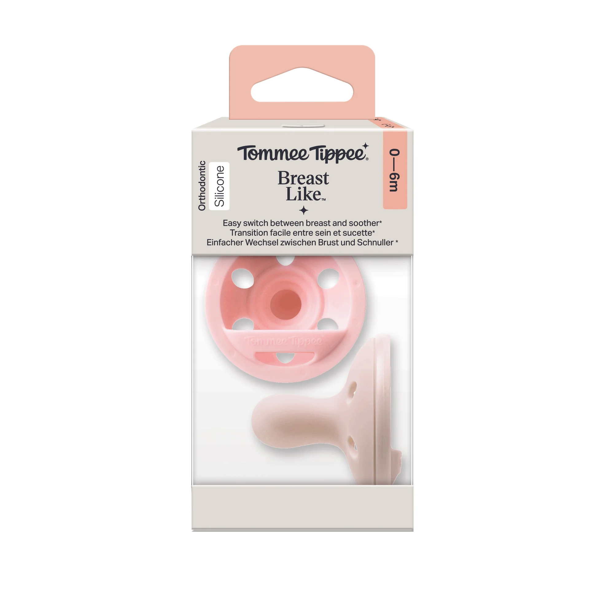 Tommee Tippee Breast-like silikónový cumlík, 0-6m, Girl 2 ks
