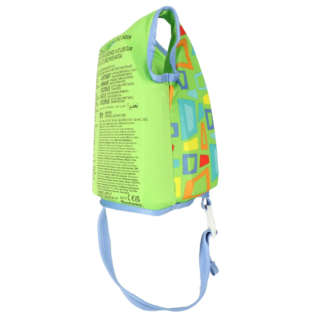 Penová plavecká vesta kapok pre deti BESTWAY 32176 11-19 kg zelená