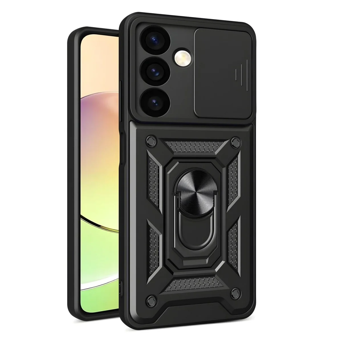 Hybrid Armor Camshield pre Samsung Galaxy A35 - Čierna