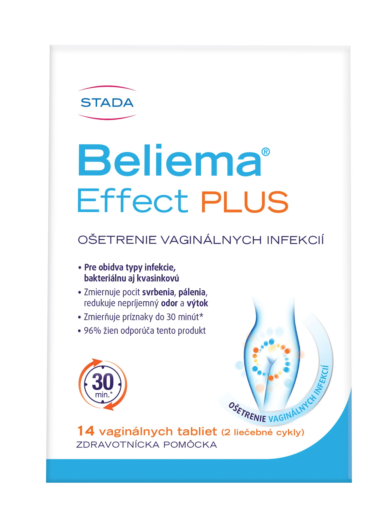 Beliema Effect PLUS vaginálne tablety 14 ks