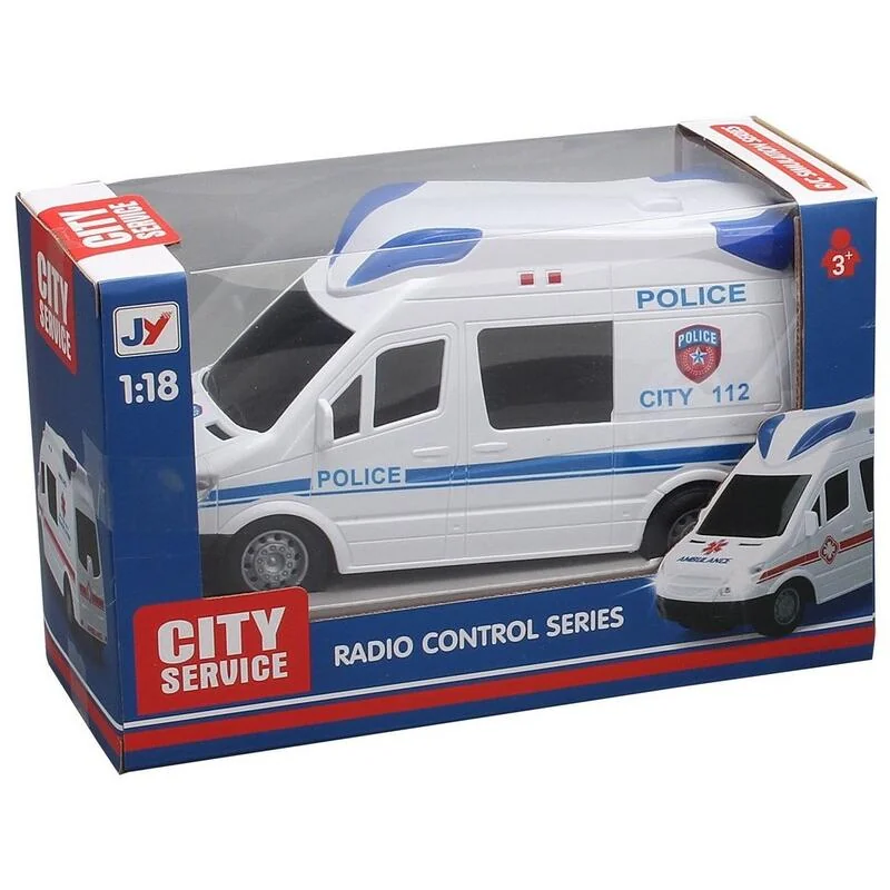 MADE - Auto policajné na diaľkové ovládanie, 21 cm