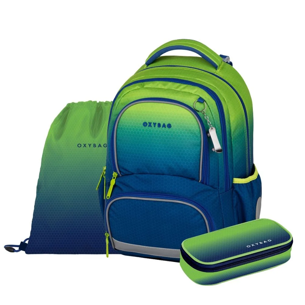 Školský set OXY NEXT Ombre Green 3-dielny 3-dielny set