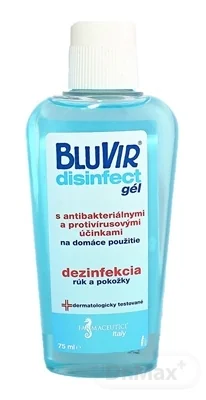 BLUVIR Disinfect gél 1×75 ml, dezinfekčný gél na ruky