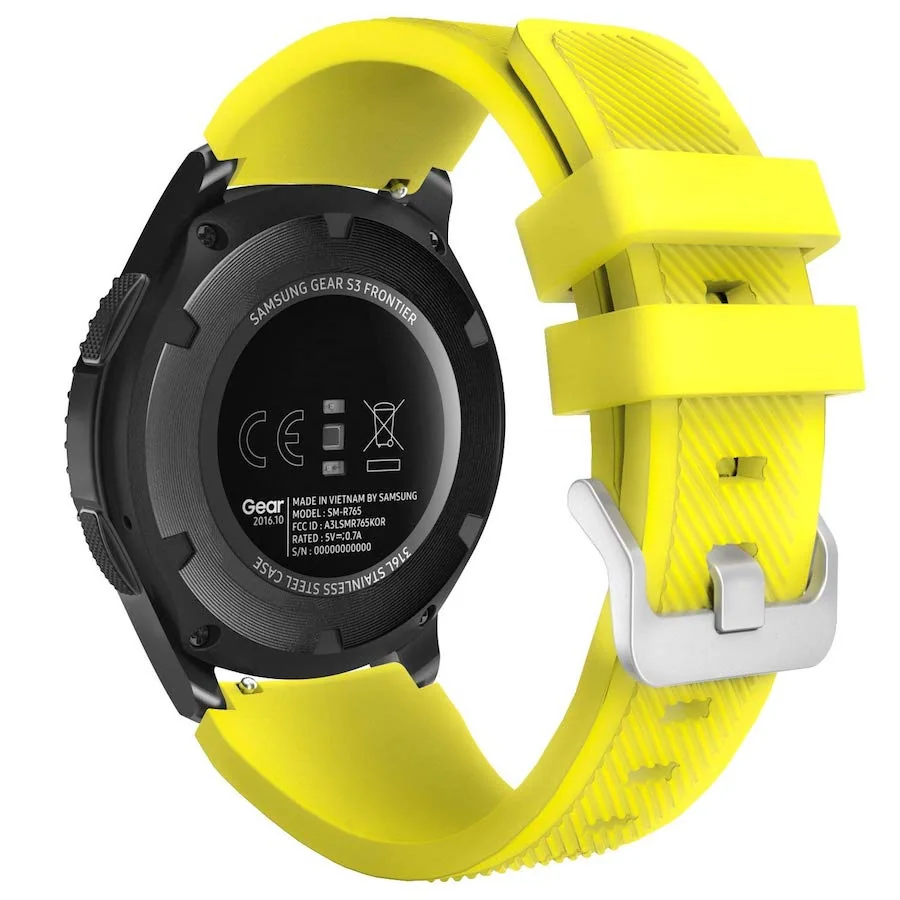 BStrap Silicone Sport remienok na Huawei Watch GT/GT2 46mm yellow