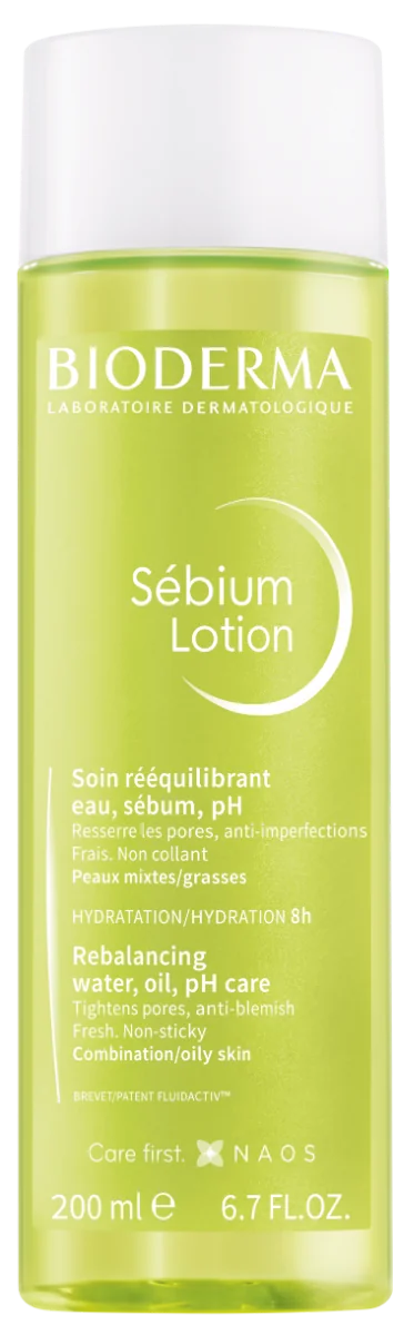 BIODERMA Sébium Lotion hydratačný booster na mastnú pleť 1×200 ml, pleťový booster