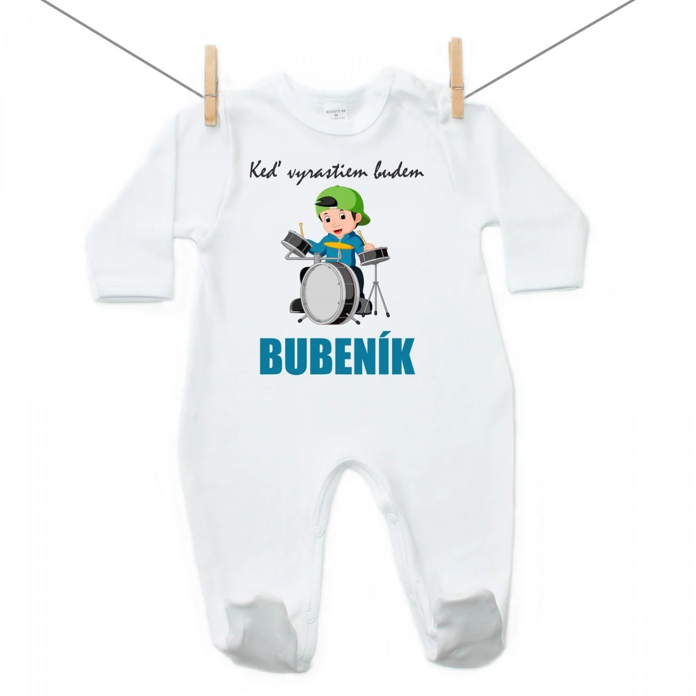 Boodyy Overal Keď vyrastiem budem bubeník Veľkosť: 92