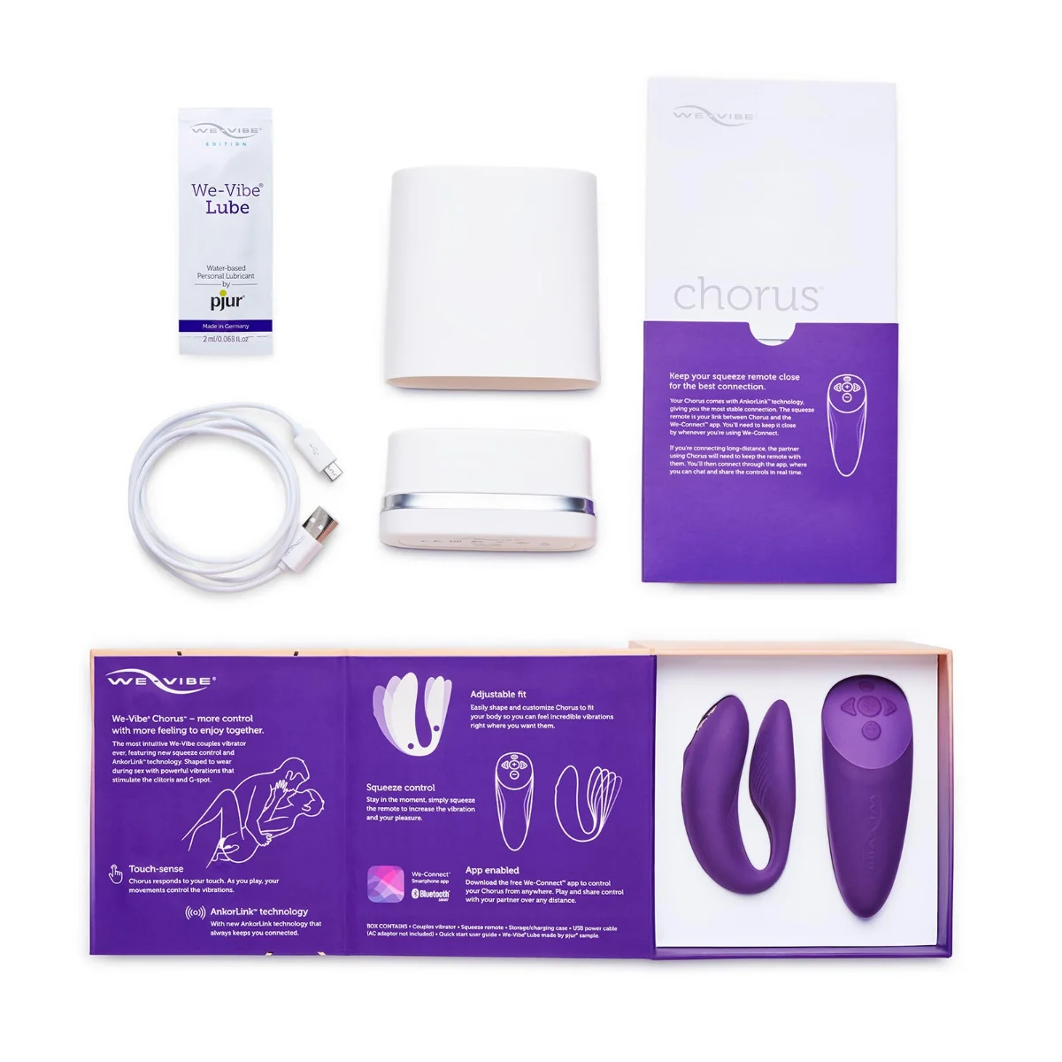 We-Vibe Vibrátor CHORUS fialový 1×1 kus, vibrátor