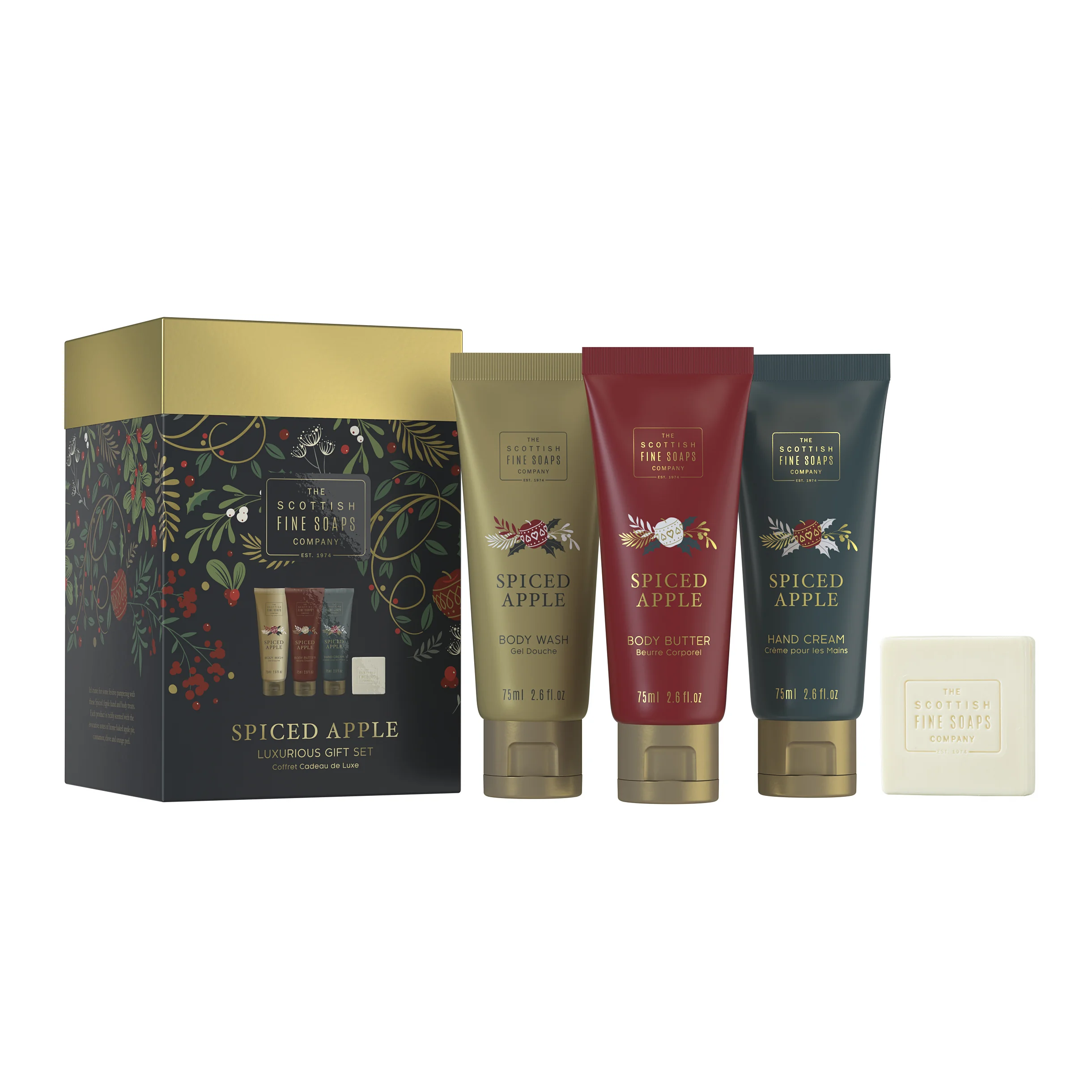 Scottish Fine Soaps Sada starostlivosti o telo Spiced Apple - Jablko & Korenie 1×1 sada, darčeková sada