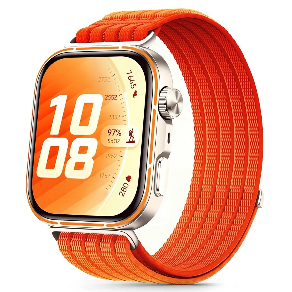 Tech-Protect Nylon remienok na Huawei Watch Fit 3 / 4 / 4 Pro / 5 / 5 Pro, orange