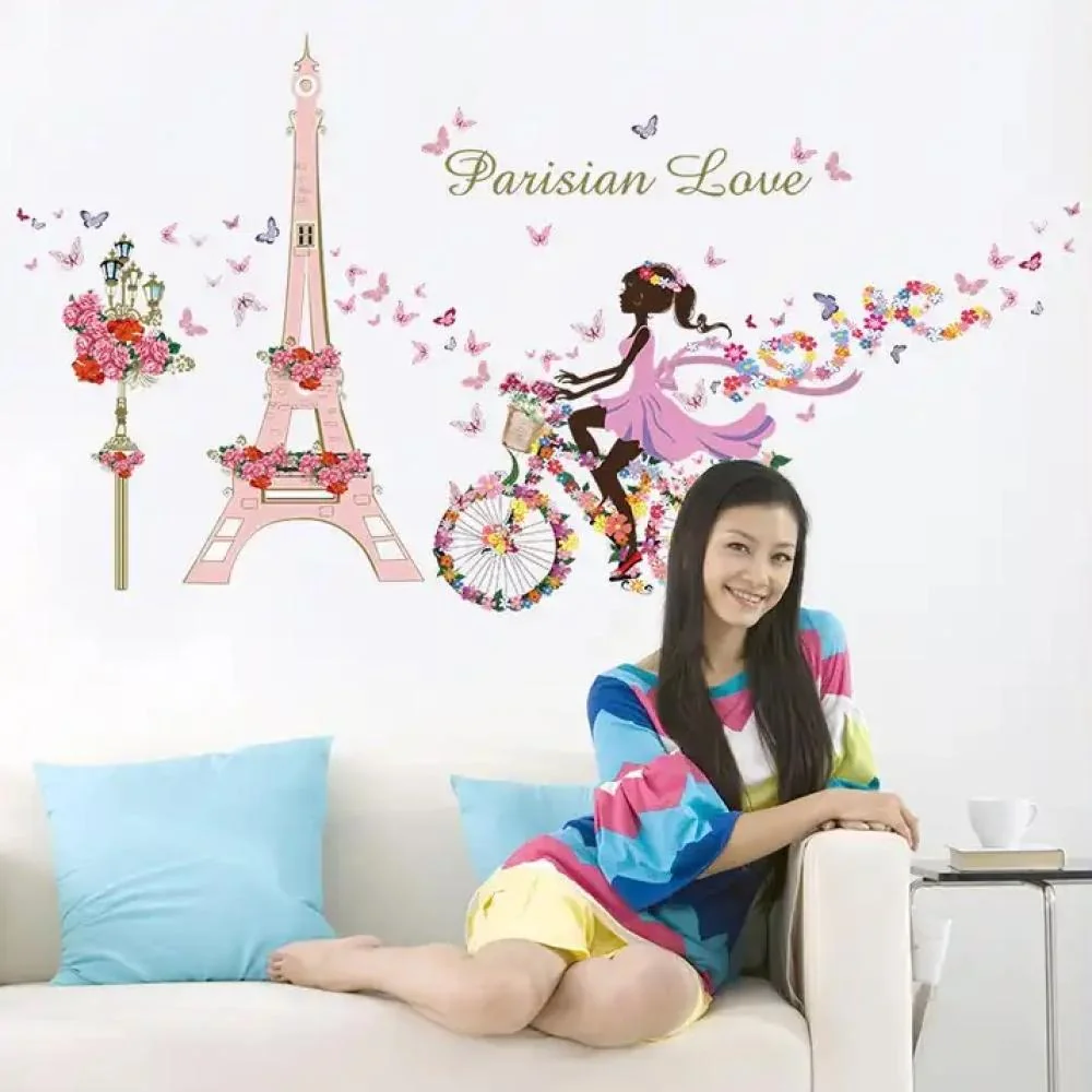 Samolepka na stenu/Tapeta Parisian Love