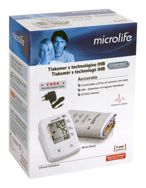 Tlakomer Microlife BP A2 Accurate New 1×1 ks, plnoautomatický tlakomer