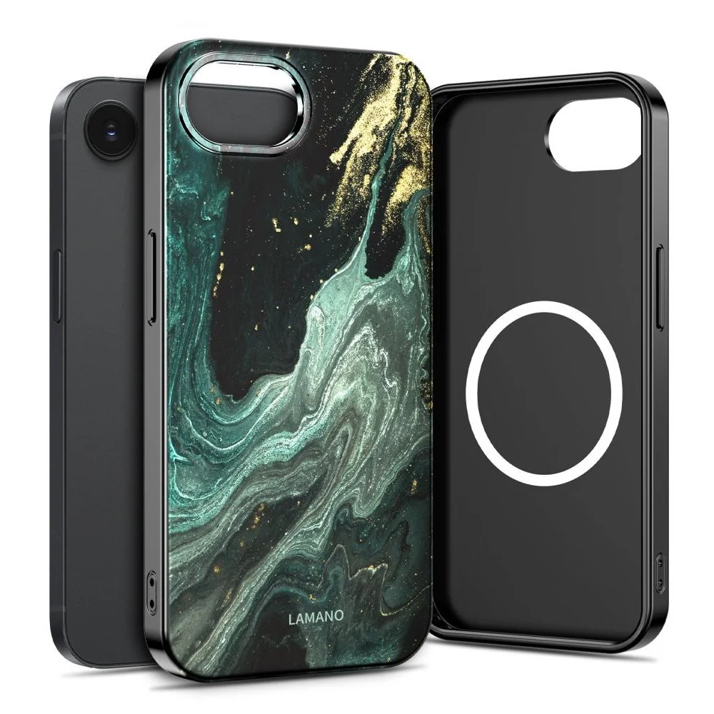 Tech-Protect Lamano MagSafe kryt na iPhone 16e / 17e, verde aura 