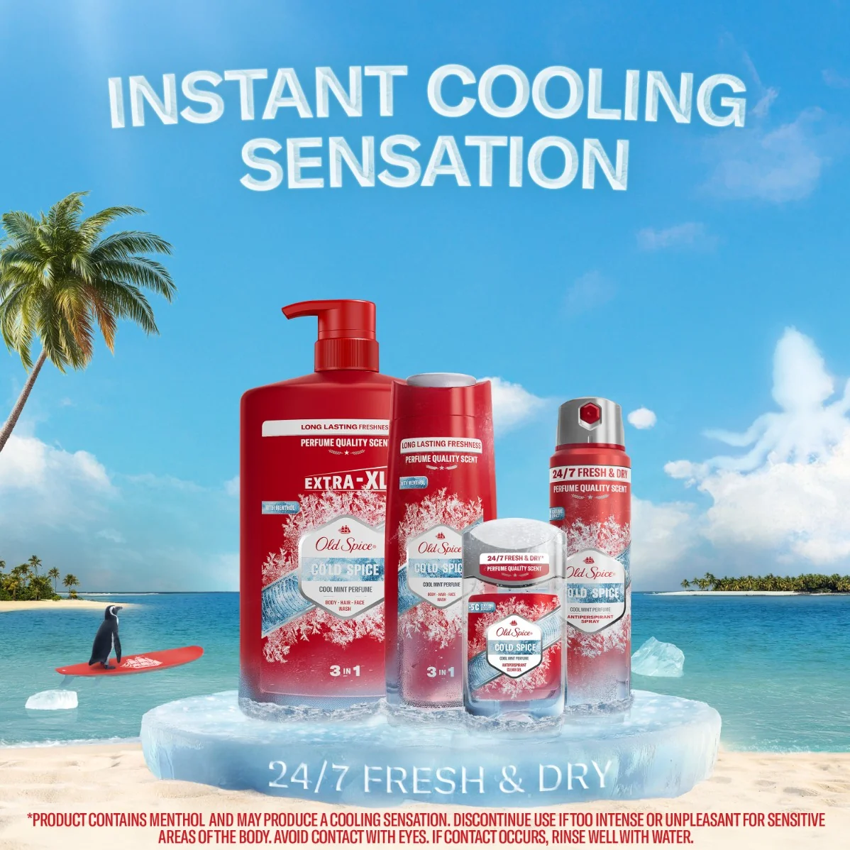 Old Spice Cold Spice sprchový gél 3v1 400 ml 400 ml