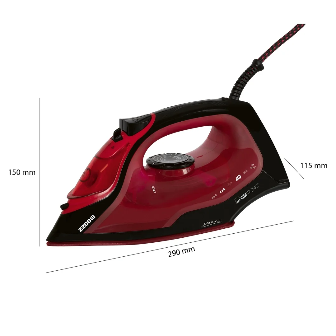 Clatronic DB 3752 naparovacia žehlička, keramická plocha, 2200 W