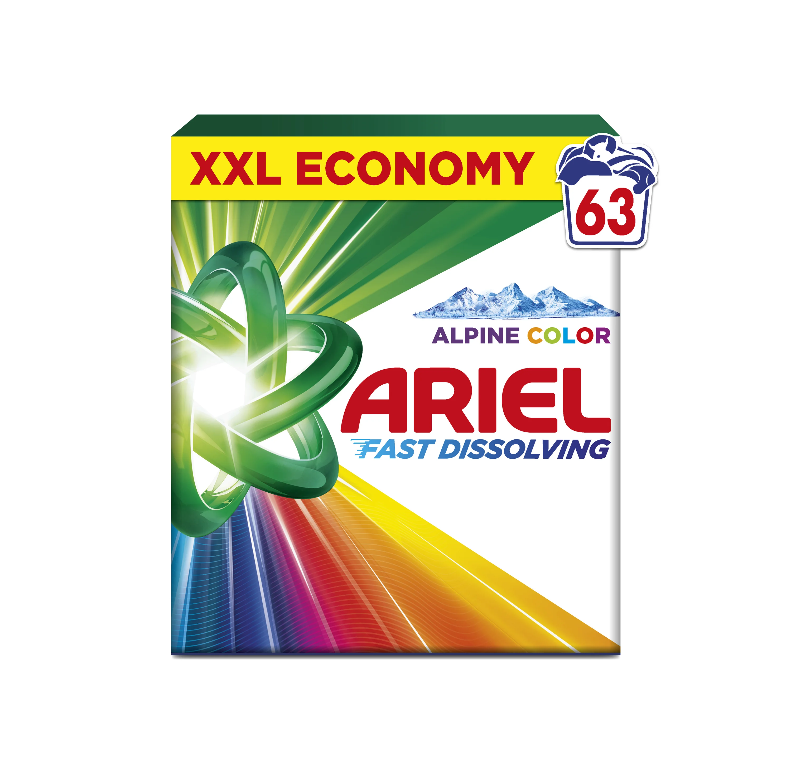 Ariel Color prášok na pranie, 63 praní 3465 g