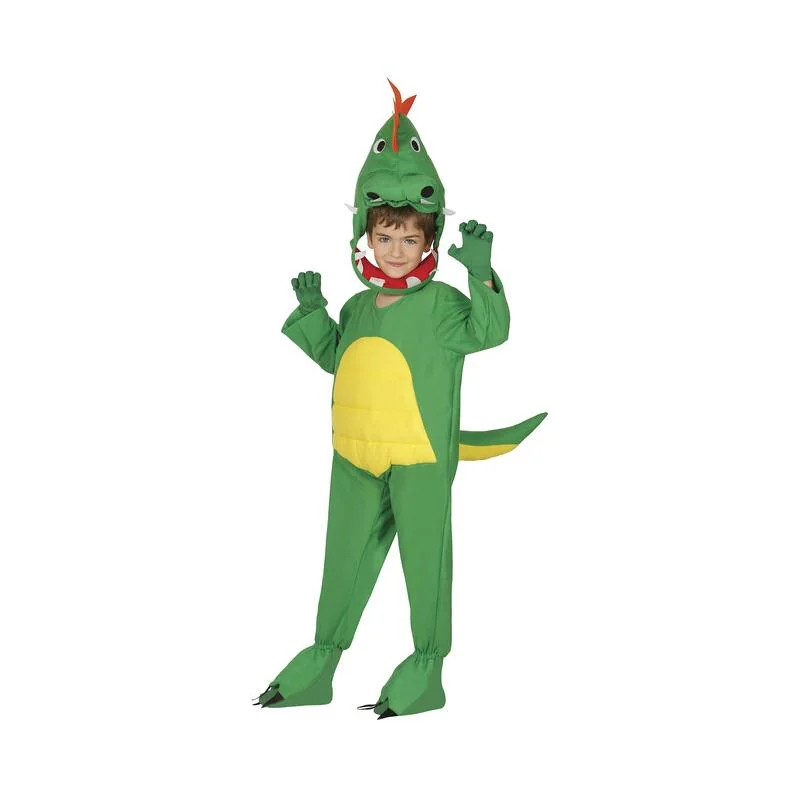 Kostým Dinosaurus zeleno-žltý 5-6 rokov