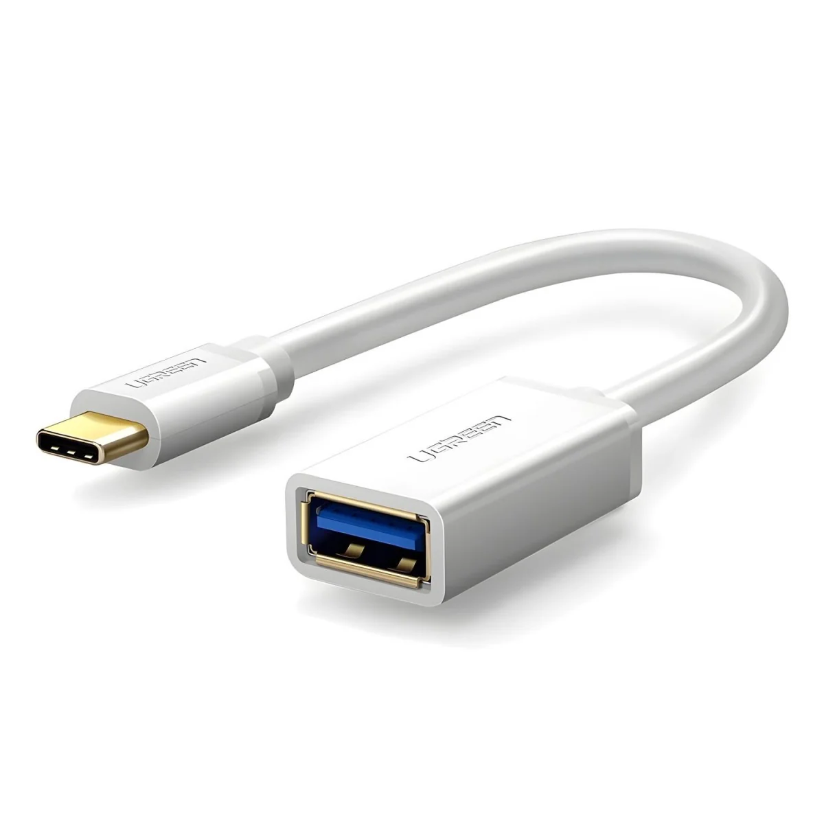 USB-A 3.0 na USB-C 3.0 OTG adaptér - Biela