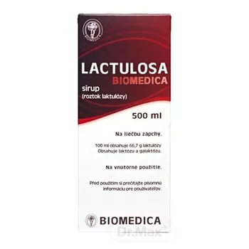 Biomedica Lactulosa Sirup 50% 1×500 ml, preháňadlo