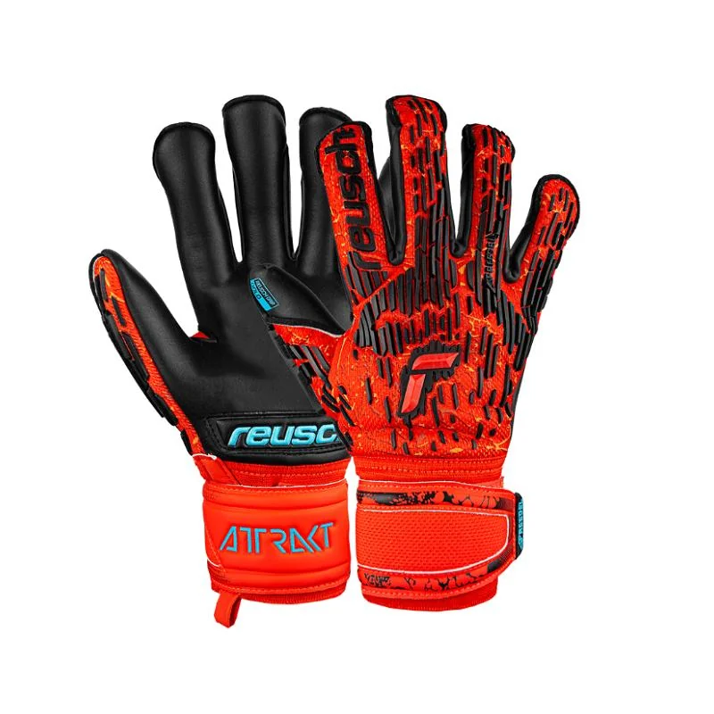 Reusch Attrakt Freegel Gold Evolution Cut Brankárske rukavice, čierno/červené, veľ. 8