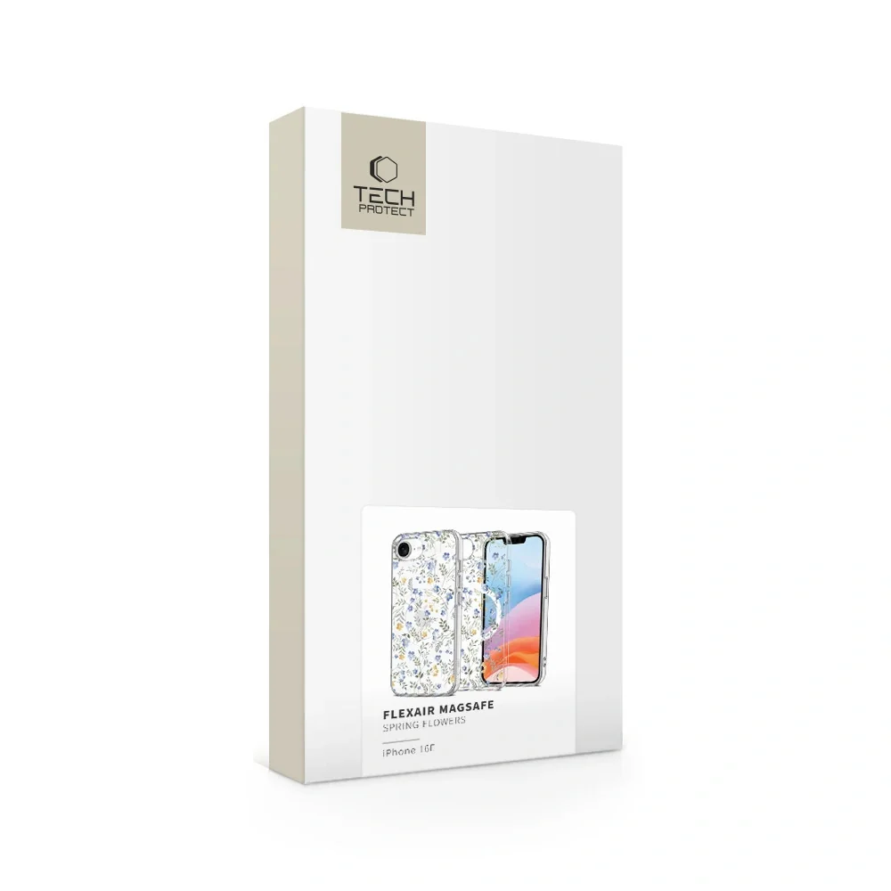 Tech-Protect FlexAir MagSafe kryt na iPhone 16e, spring flowers