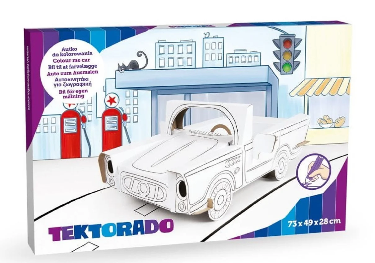 Detské kartónové auto Cabrio