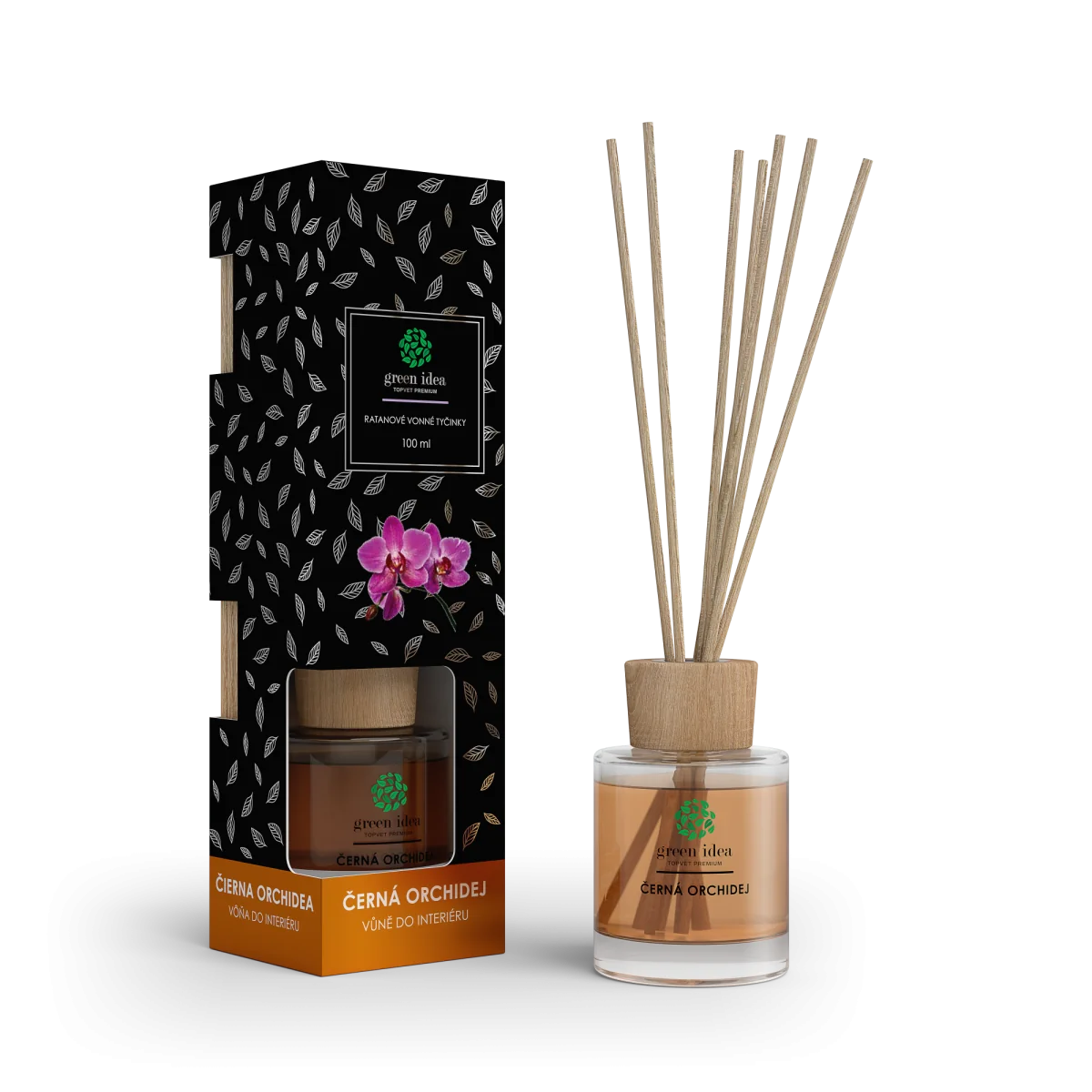 Ratanové vonné tyčinky Čierna orchidea 100 ml - Green idea