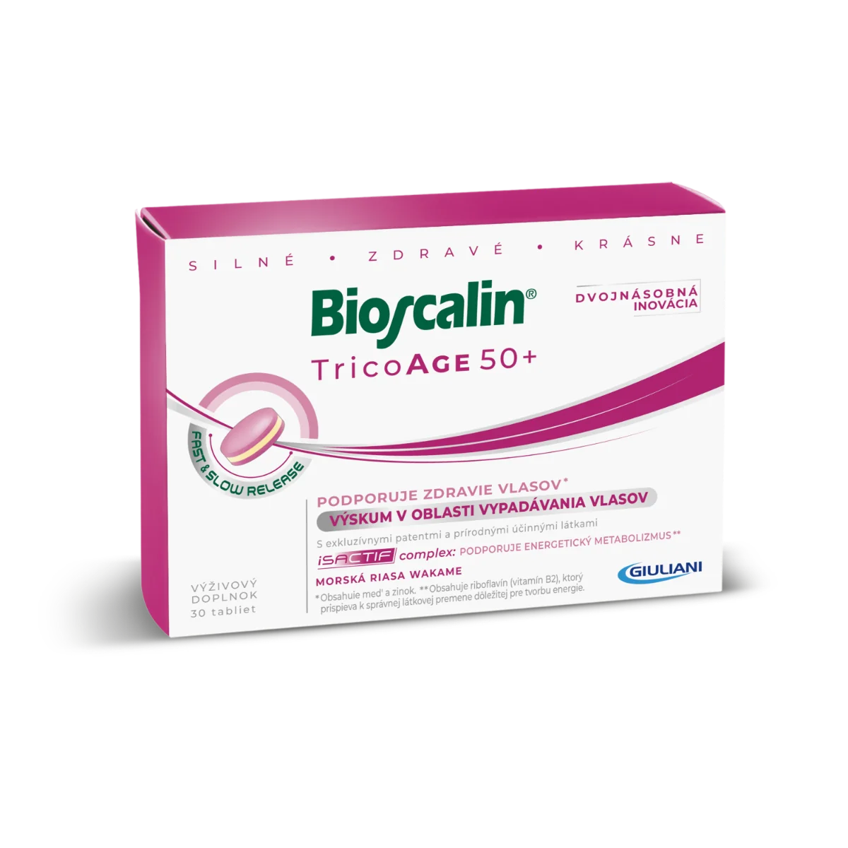 Bioscalin TricoAge 50+ 1×30 tbl, výživový doplnok na vlasy