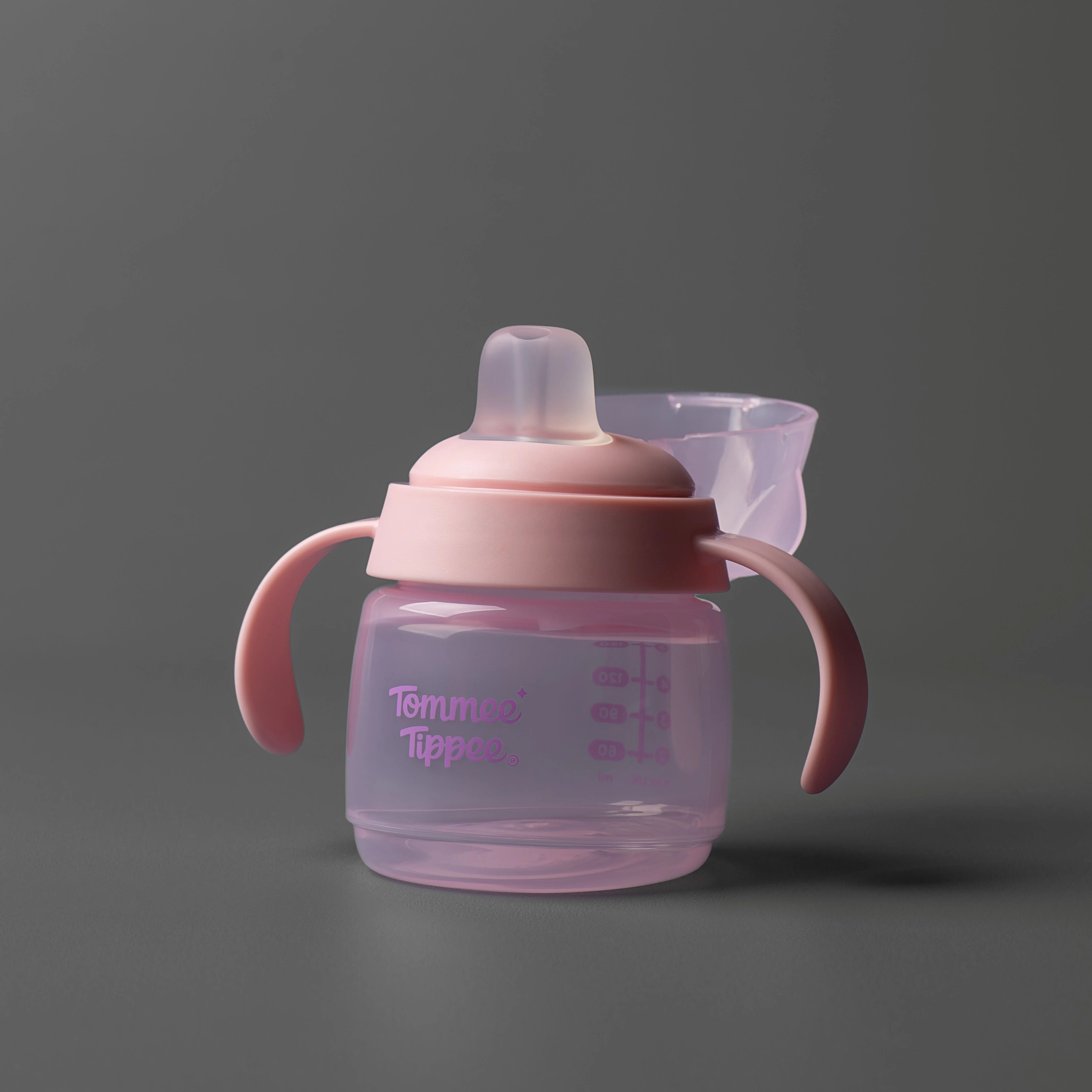 Tommee Tippee Transition netečúci hrnček 150 ml 4m+ ružový 1 set