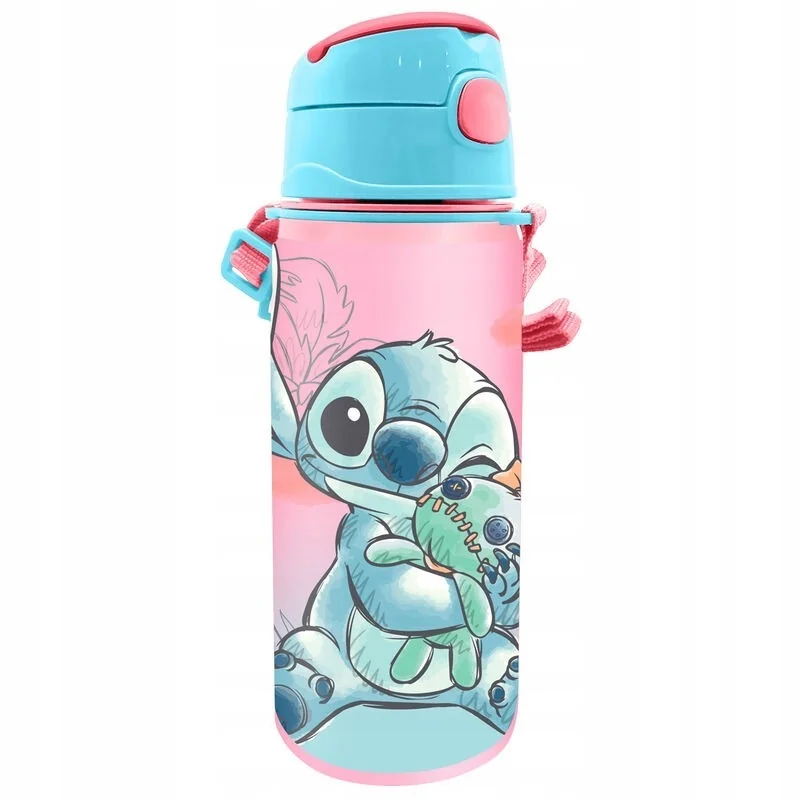 Kids Euroswan Hliníková fľaša na vodu s náustkom Disney Lilo & Stitch