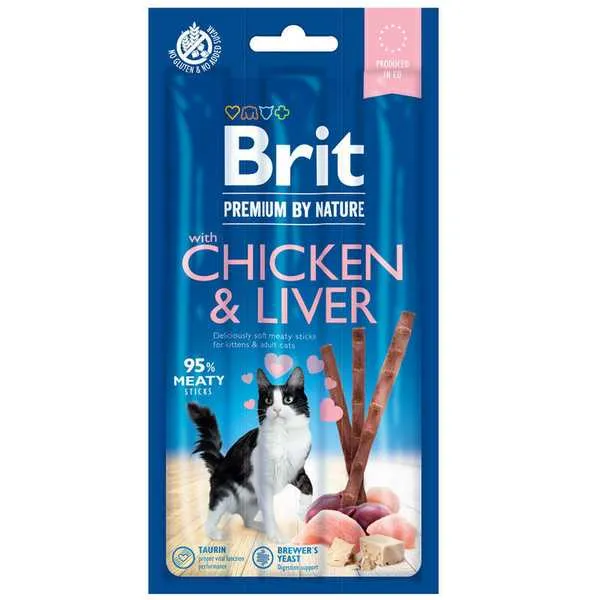 Brit Premium By Nature Cat Sticks With Chicken & Liver