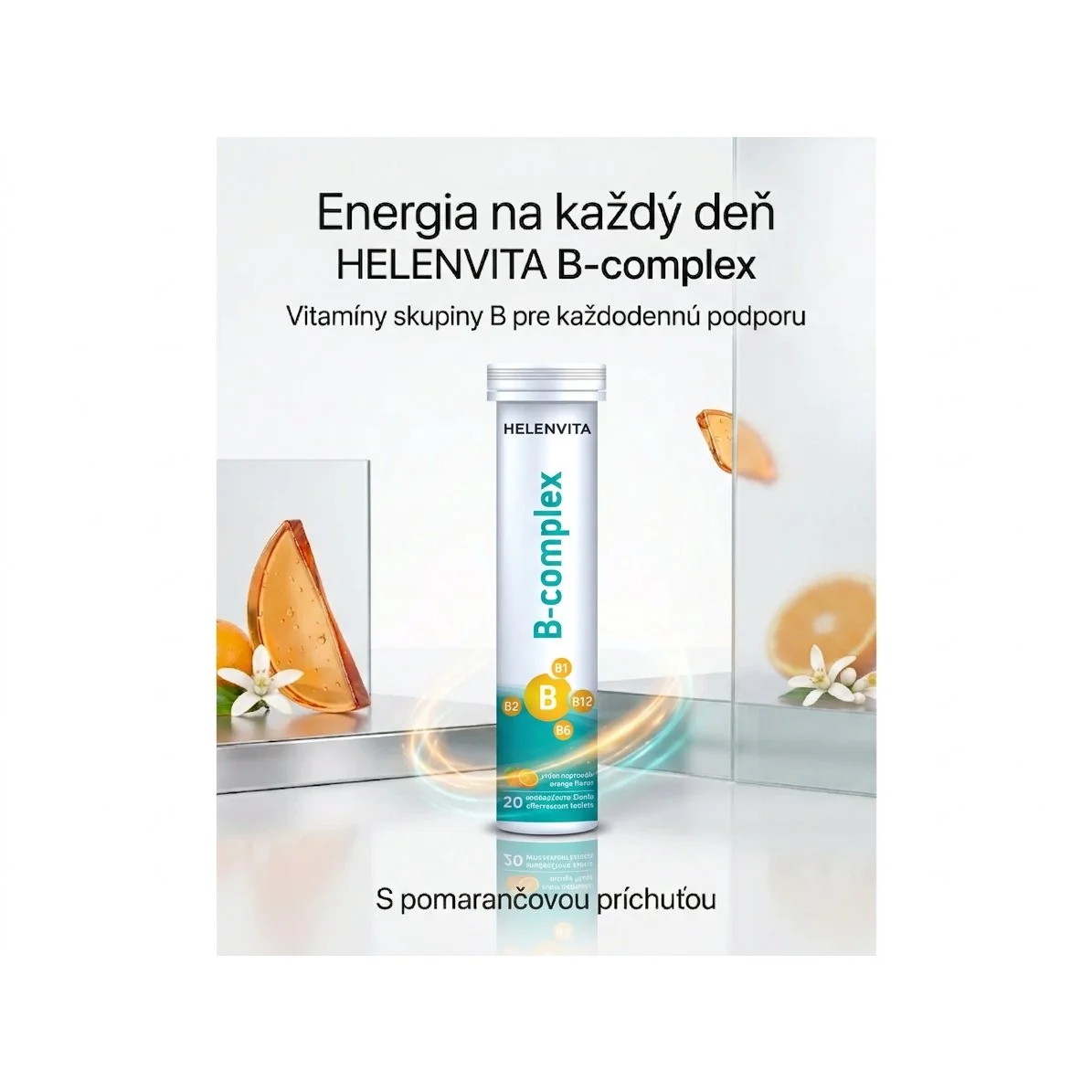 Helenvita B-Complex 20 šumivých tabliet s horčíkom a vit. C, E