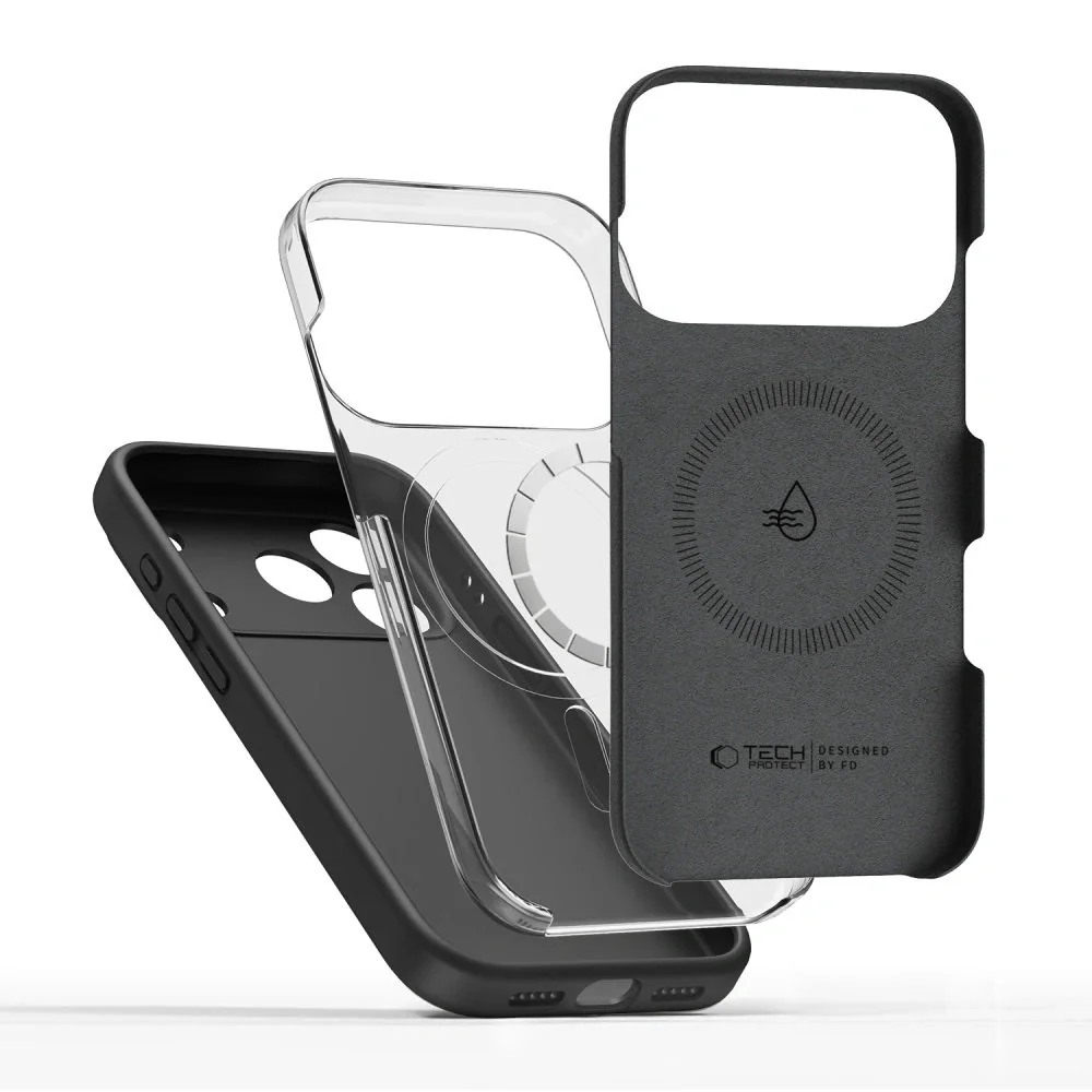 Tech-Protect Silicone MagSafe kryt na iPhone 17 Pro Max, čierny 