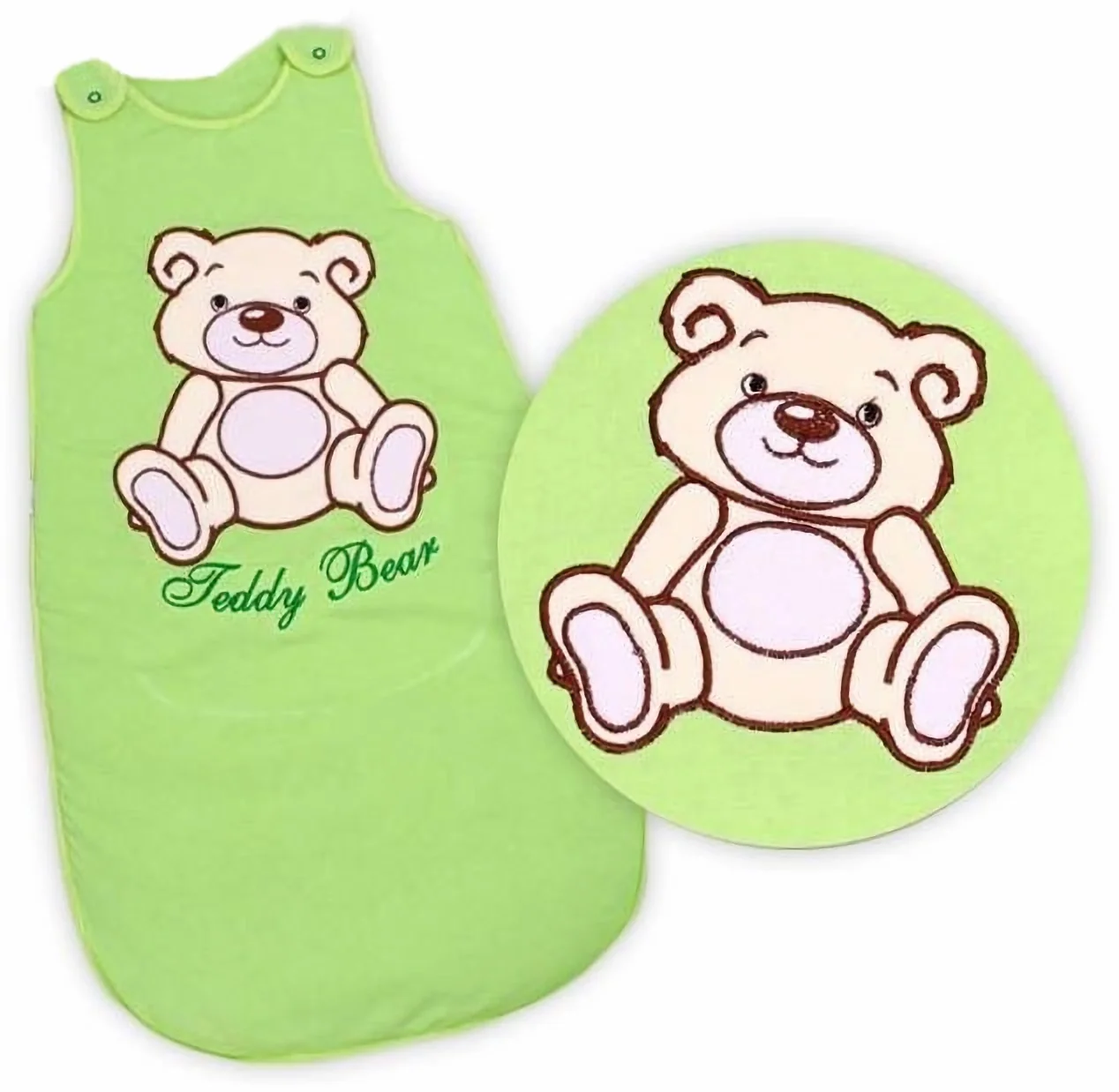 Spací vak Medvedík Teddy, sv. zelený vel. 1