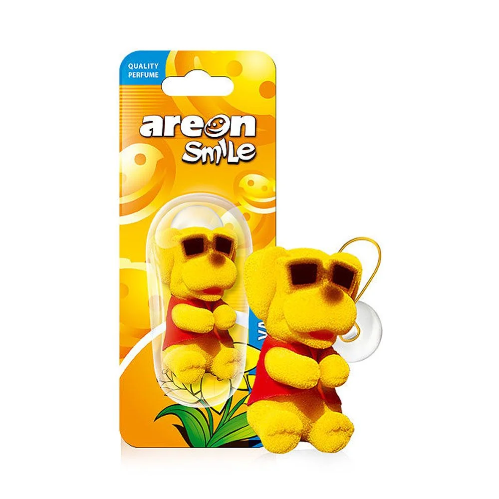 Areon Smile Toy Vanilla Zlty pes 1×1 ks, osviežovač vzduchu