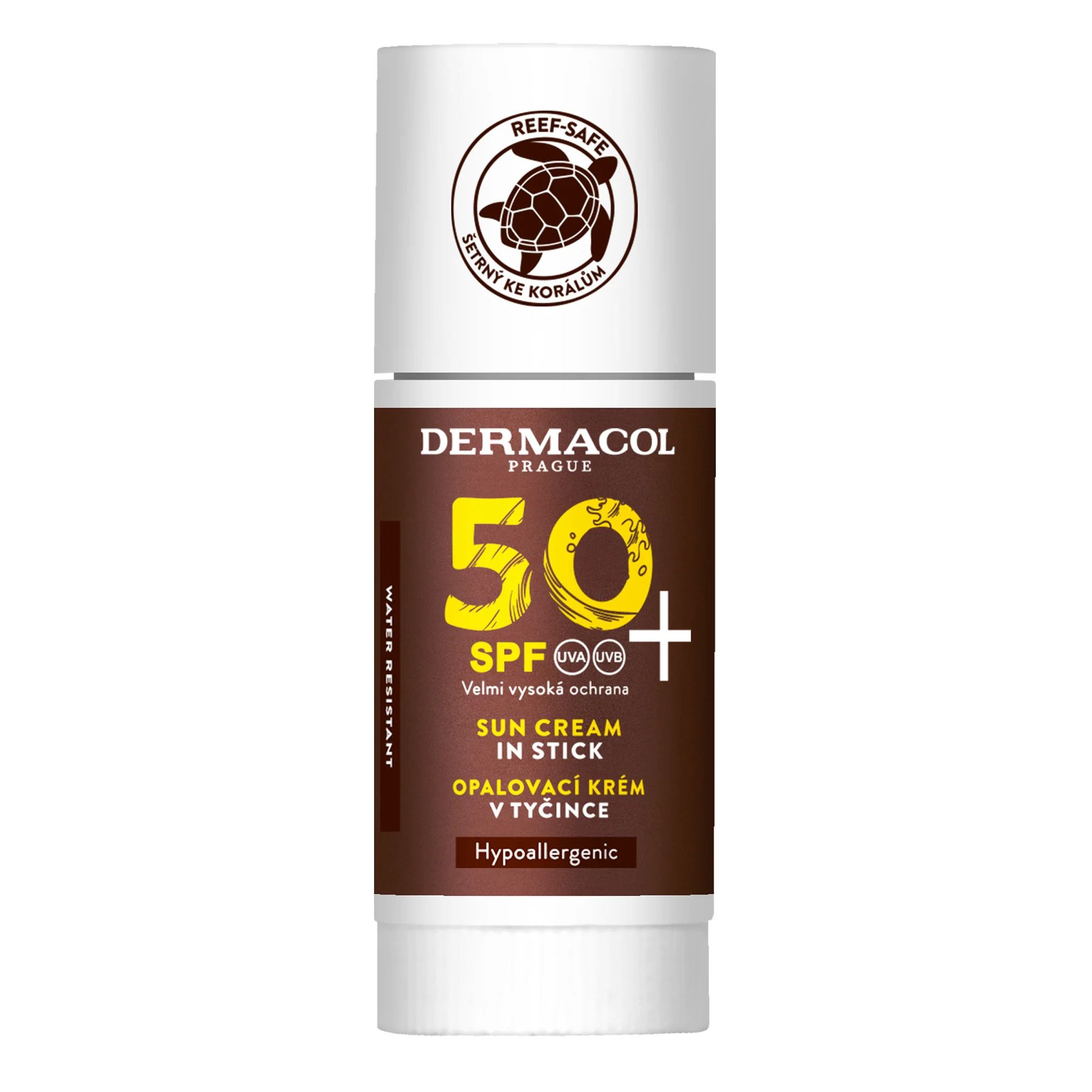 Dermacol SUN Opaľovací krém v tyčinke SPF 50+ 1×24 g, opaľovací krém