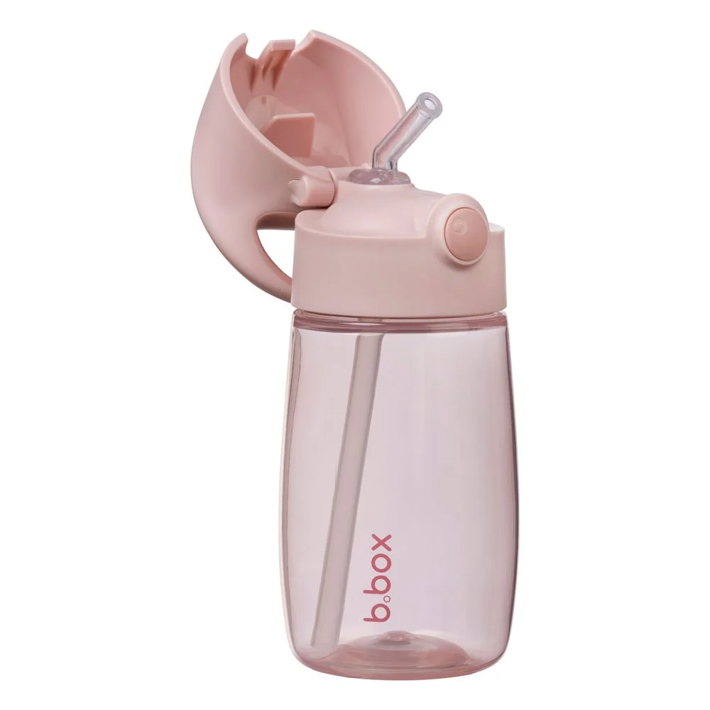 Fľaša na pitie so slamkou Junior 380 ml blush crush