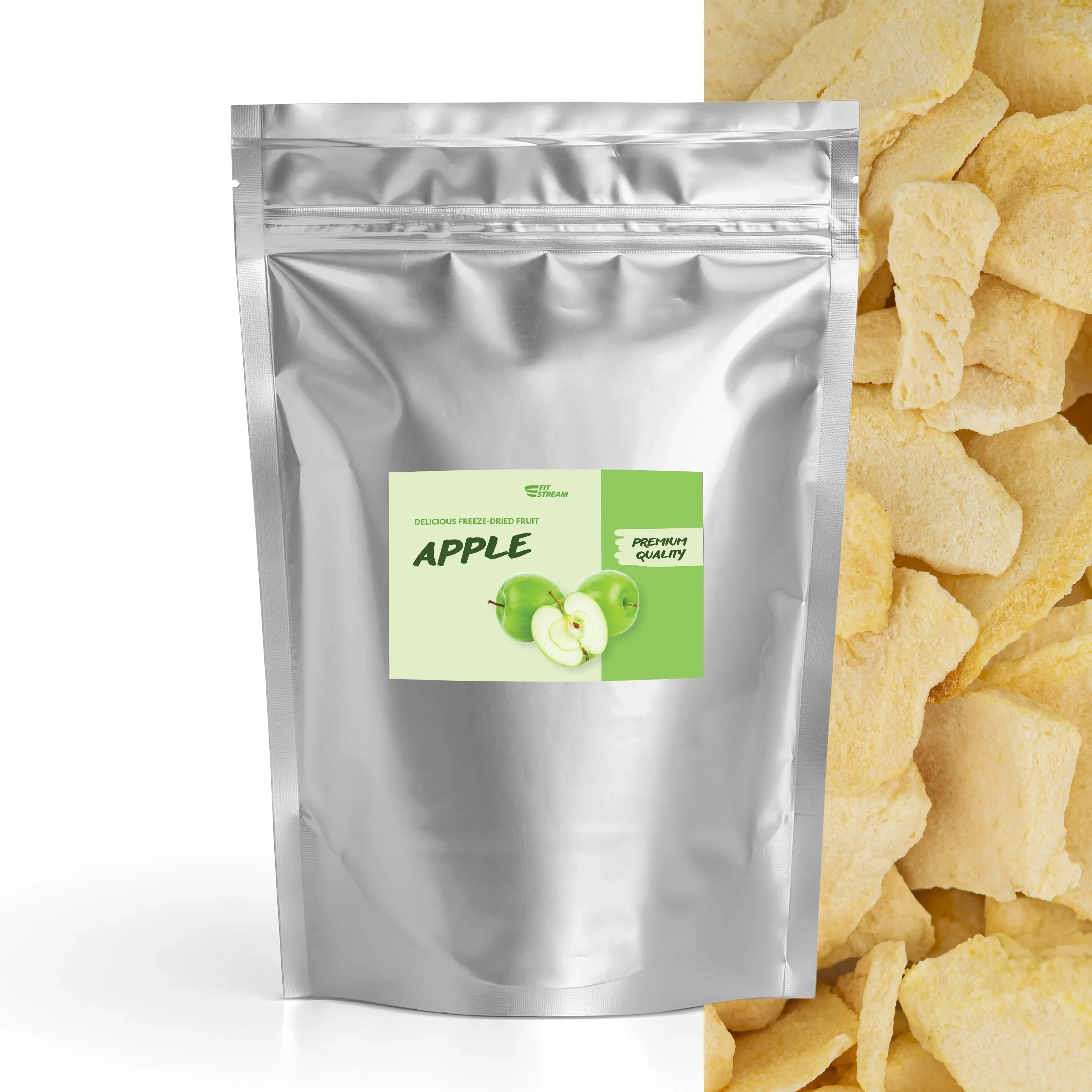 FitStream lyofilizované ovocie - Jablká (300g)