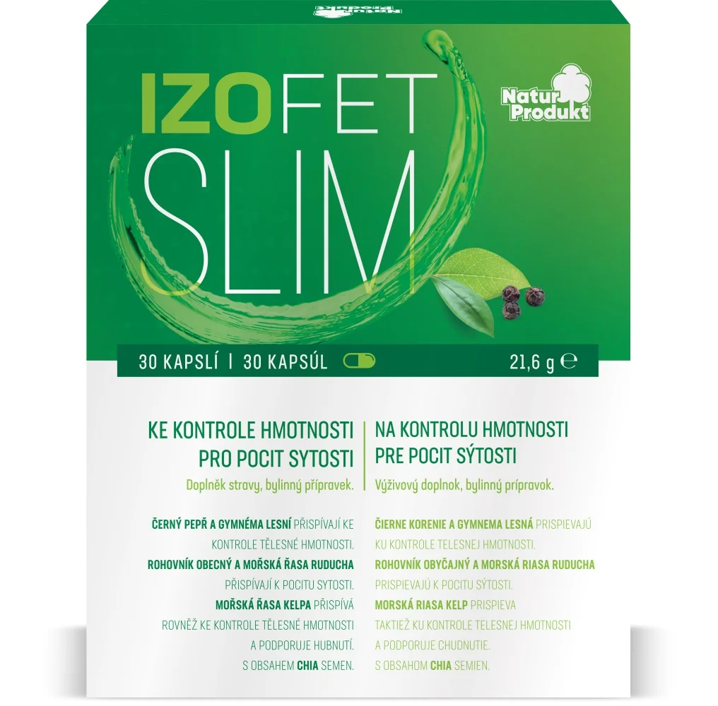 Naturprodukt Izofet Slim 1×30 cps, bylinný prípravok