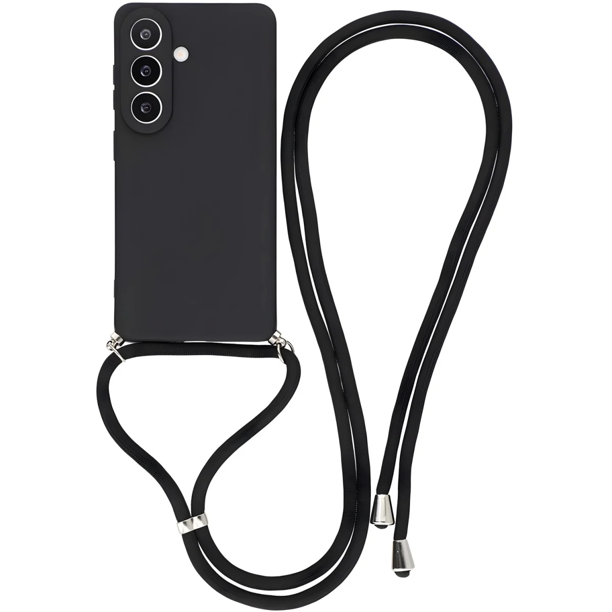 Puzdro s crossbody popruhom pre Samsung Galaxy A37 5G - Čierna