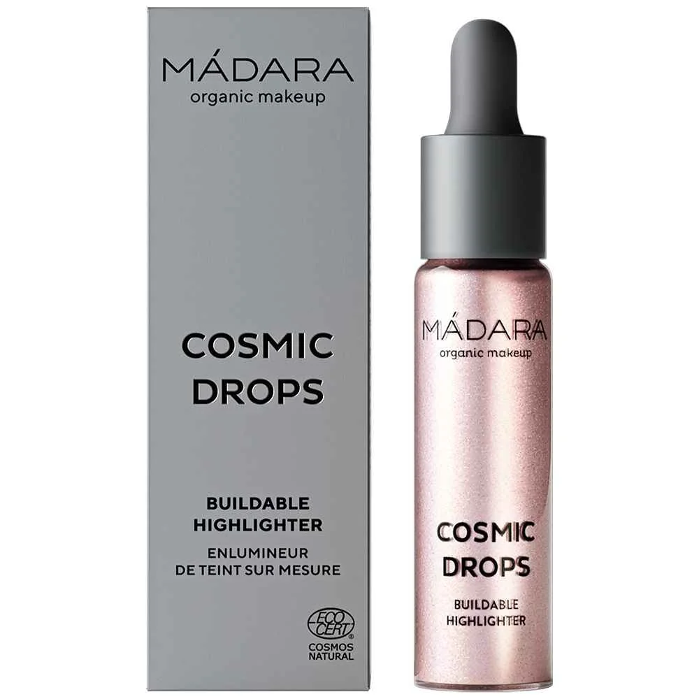 MÁDARA COSMIC DROPS Rozjasňovač Cosmic Rose 1×13,5 ml, luxusný rozjasňovač