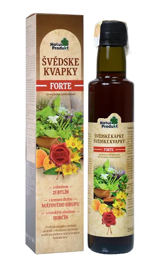 Naturprodukt Švédske kvapky Forte 250 ml