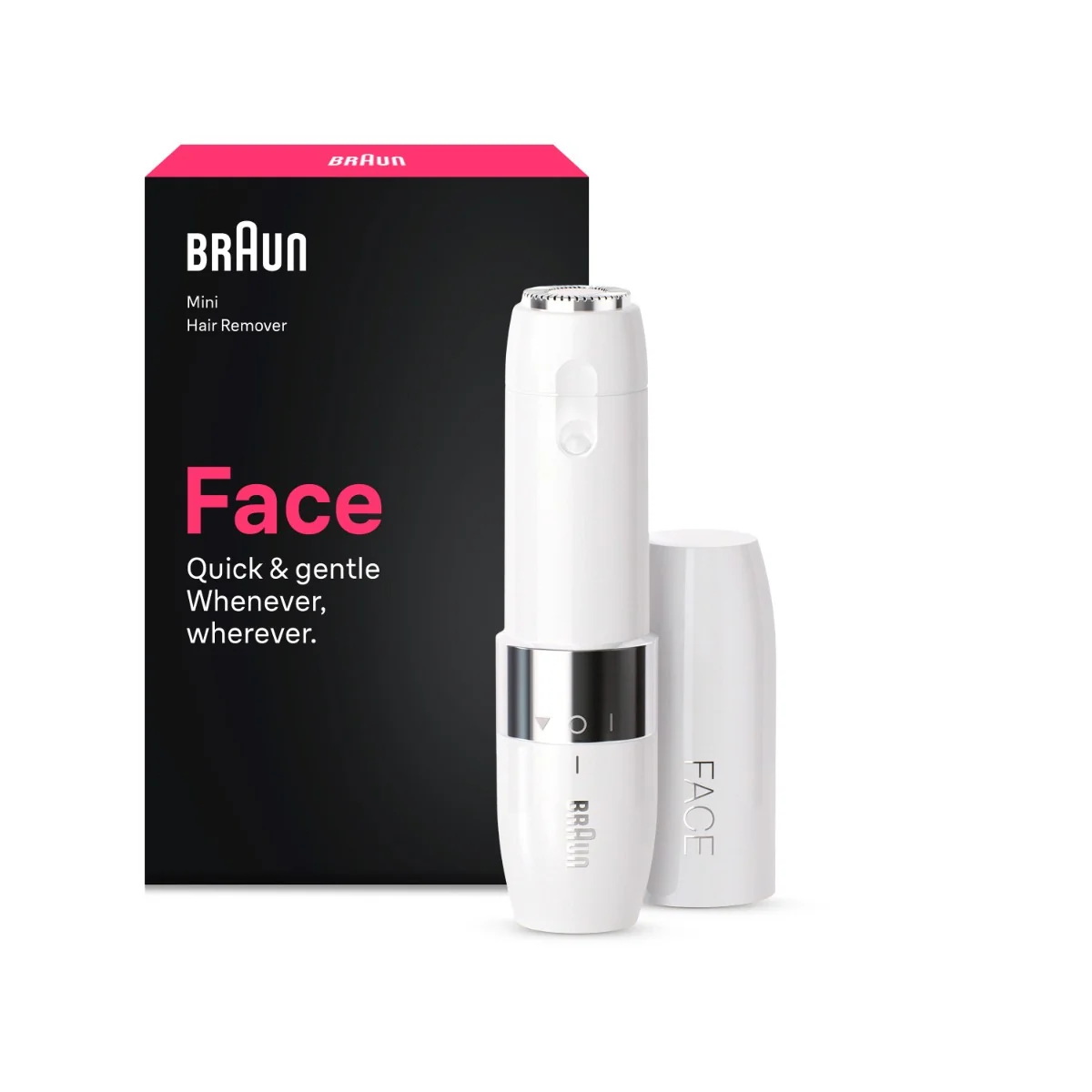 Braun FS1000 mini odstraňovač chĺpkov na tvár, biely 1 ks
