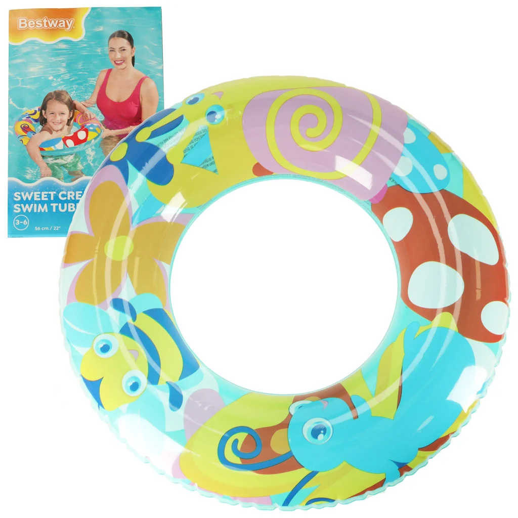 Nafukovací plavecký kruh BESTWAY 36013 motýle 56 cm