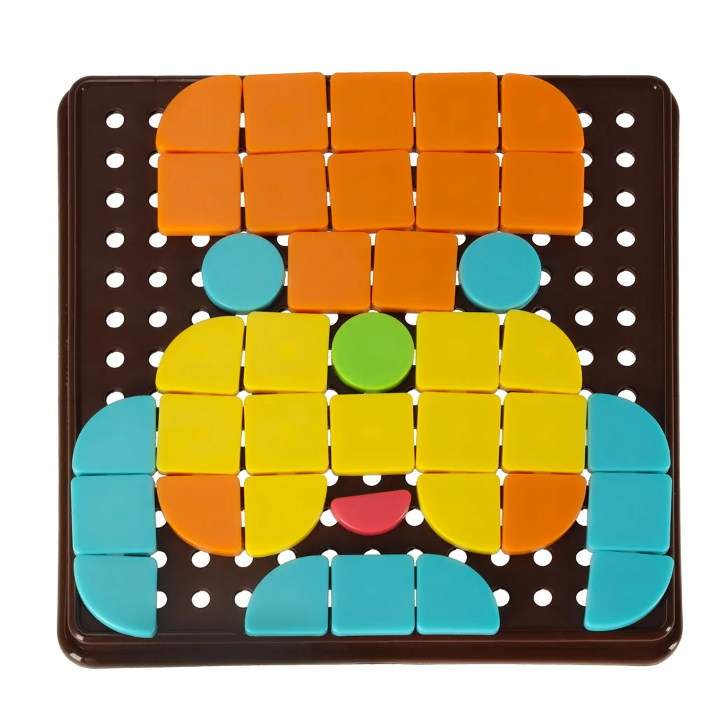 Mozaika pre deti – 170 kociek, doska 24,5×24,5 cm