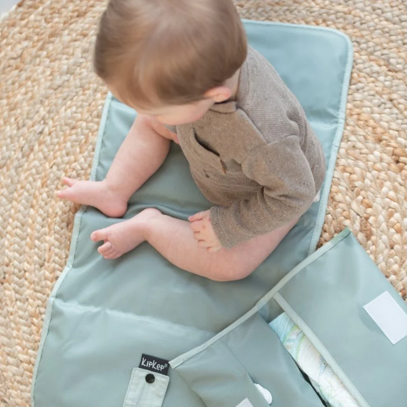 KipKep prebaľovací set NAPPER COMBI-SET Pale Green (bavlna)