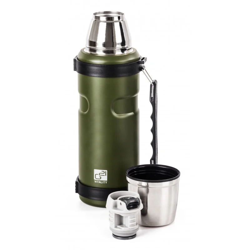 G21 Termofľaša na pitie, 1000 ml, zelená s rukoväťou na pitie, 1000 ml, zelená s rukoväťou G21TL1Z