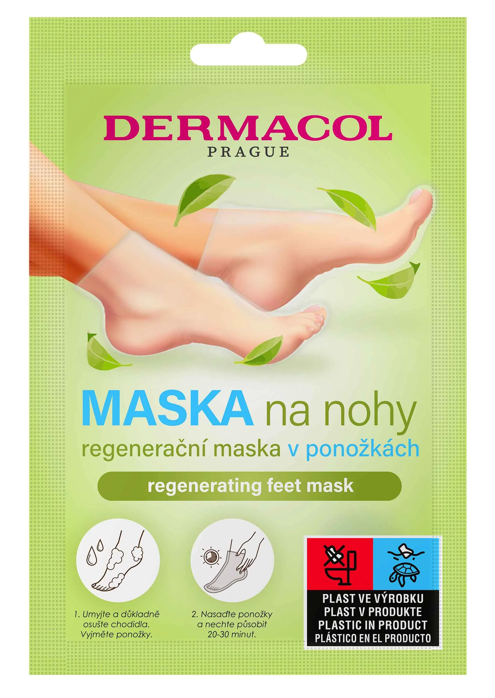 Dermacol Regeneračná maska na nohy v ponožkách 1×1 ks, maska na nohy