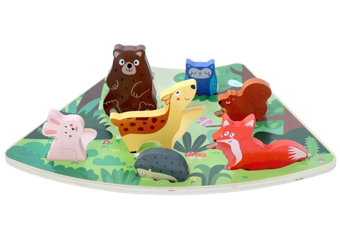 2Kids Toys Drevené puzzle Lesné zvieratká prepojiteľné