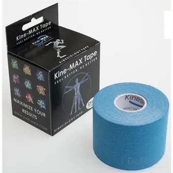 Kine-MAX Classic Kinesiology Tape 1×1 set, modrá tejpovacia páska 5cm × 5m