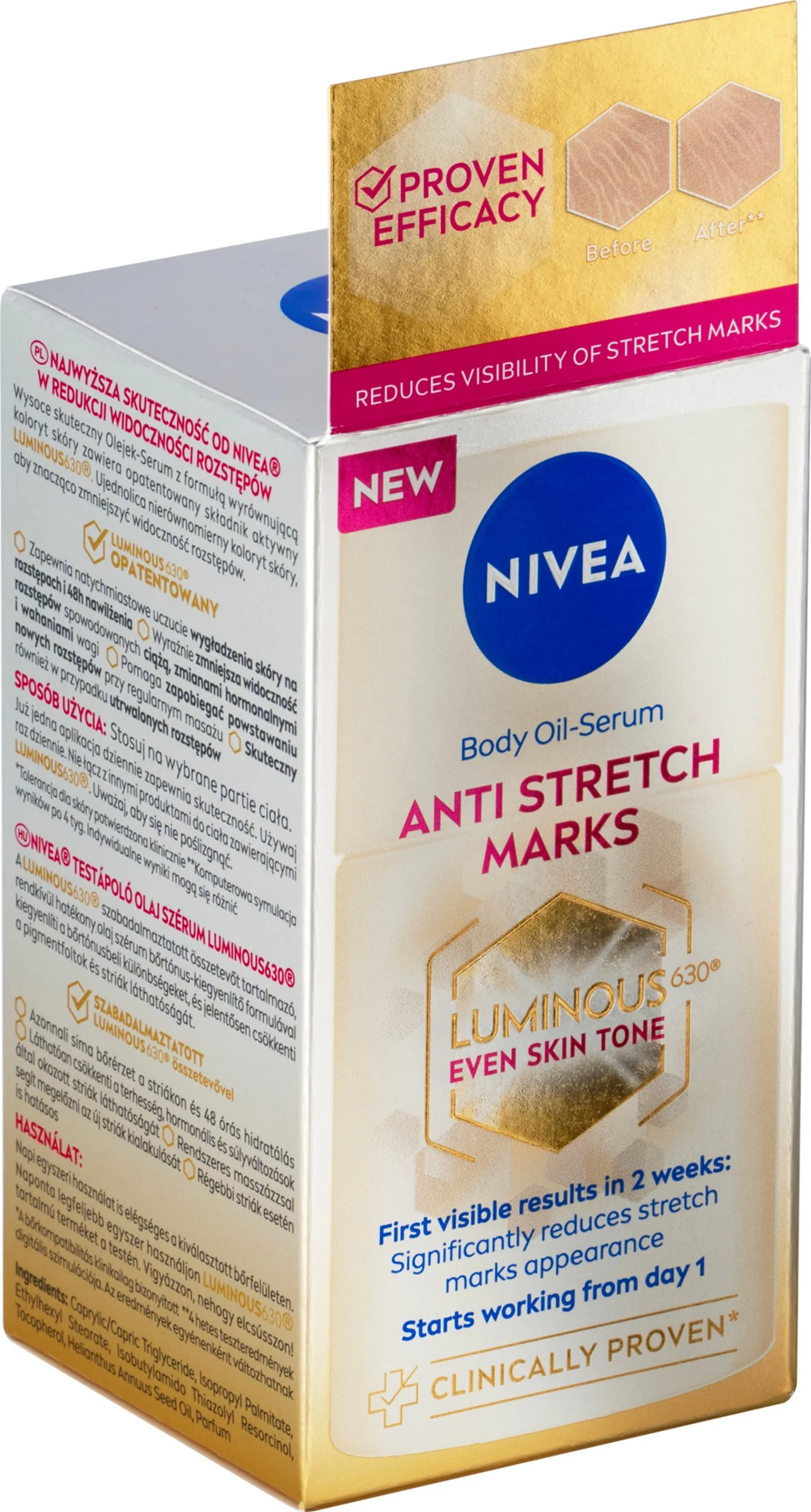 Nivea Telové olejové sérum Luminous630 1×100 ml, telové sérum